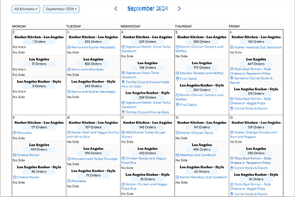 Admin Calendar View