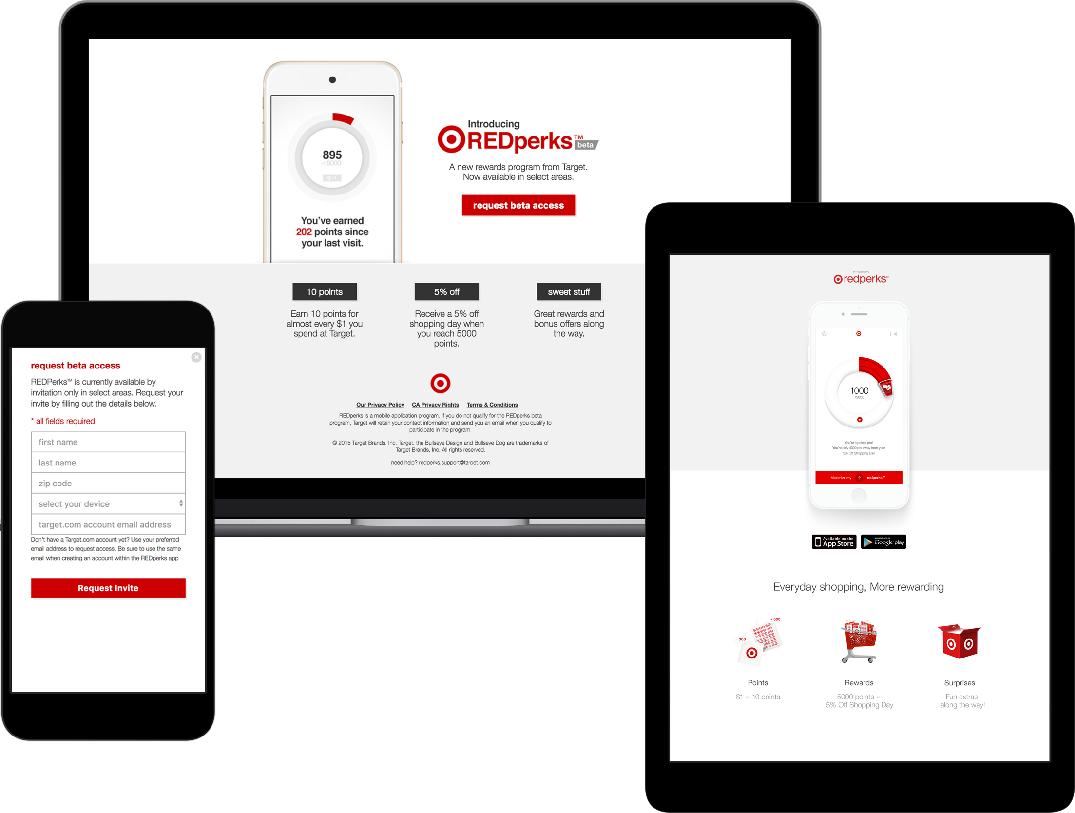 Target redperks website previews