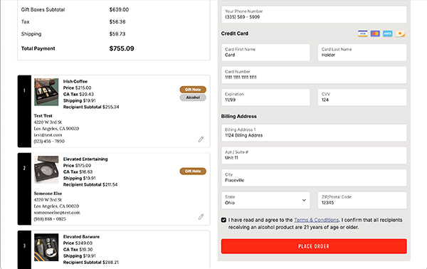 Streamlined Checkout