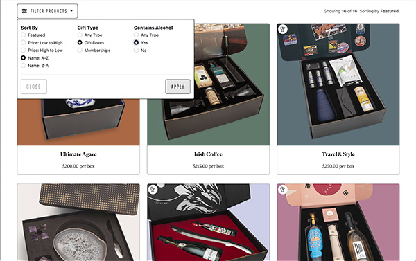 Filter, Sort, Browse Products