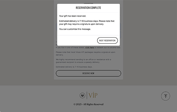 Custimize Confirmation Message